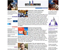 Tablet Screenshot of citymayors.com